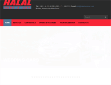 Tablet Screenshot of halalrentacar.com